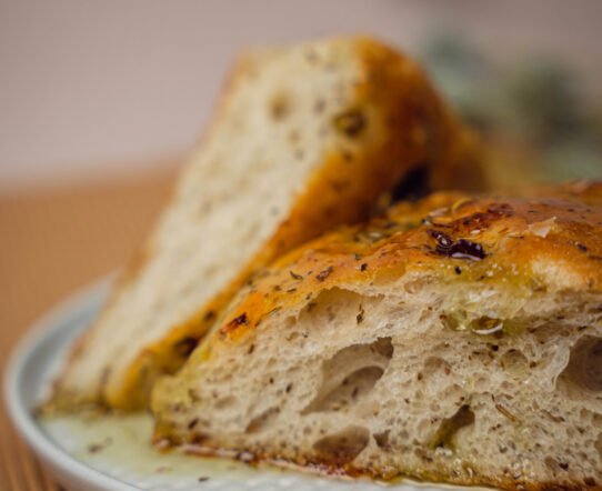 Focaccia with Infused Olive Oil